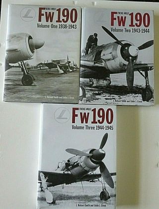 Classic Publications Focke - Wulf Fw190 - Volumes 1 - 3 (all 3 Books) Rare Oop