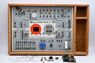 Vintage Radio Shack Science Fair Electronic Project Kit 50 In 1 201 - As - Is