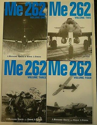 Classic Publications Messerschmitt Me - 262 - Volumes 1 - 4 (all 4 Books) Rare Oop