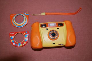 Complete Vtech Orange Kidizoom Kids Digital Camera With Case,  Cd,  & Accessories