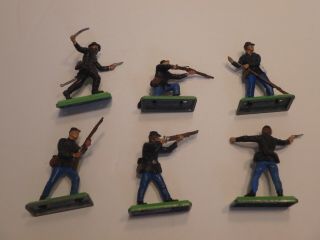 Brtains Deetail Complete Set Of American Civil War Union Infantry All Six Poses.