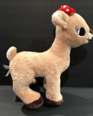 Dan Dee Rudolph The Red Nosed Reindeer Clarice Plush Red Bow 11 " Tall Stuffed