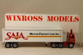 Winross Saia Motor Freight Line Inc 1/64th Diecast Tractor & Trailer
