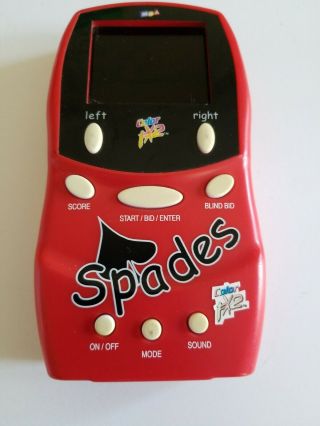 Mga Entertainment Spades Handheld Game Color Fx2 Red Case 2000
