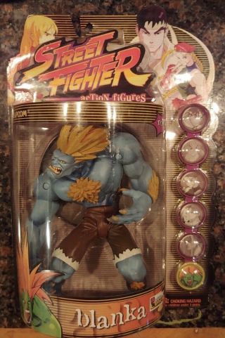 Street Fighter 8 " Blanka Blue Player 2 Capcom 1999
