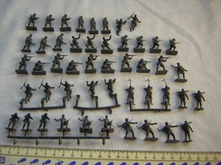 48 X Airfix 2nd Issue Ww2 German Infantry (full - Set) Scale 1:72