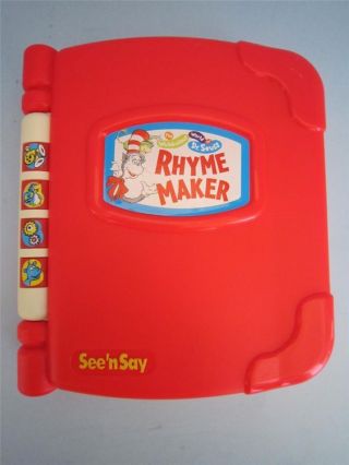 Mattel Dr.  Seuss See N Say Rhyme Maker Electronic Book Toy