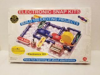 Electronic Snap Kits - 100 Projects - Same As Elenco Snap Circuits Jr.  Sc - 100