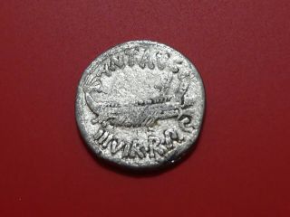 Marc Antony Legionary Denarius.  32 - 31 Bc Play Coin