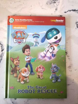Leapfrog Leapreader Paw Patrol Great Robot Rescue Interactive Book Early Reading