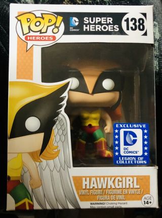 Funko Pop Dc Comics Heroes Hawkgirl 138 Vinyl Figure Legion Collectors
