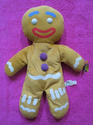Nanco Dreamworks Shrek The Third Gingy Gingerbread Man Plush 18 "