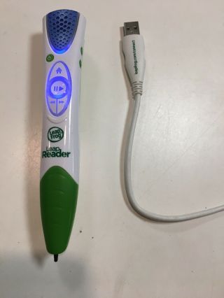 Green Leapfrog Leap Reader Pen With Usb Charging/connect Cable