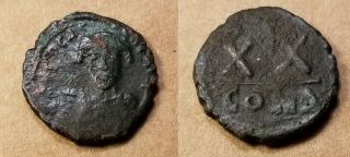 Byzantine Phocas.  Ad 602 - 610.  Constantinople Half Follis Æ 22 Mm. ,  4.  87 G.