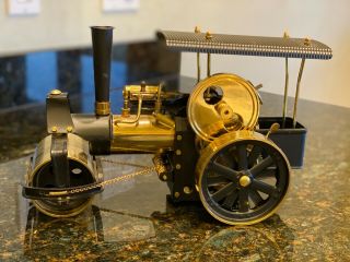 Wilesco D 366 Steam Engine Roller,  Brass And Black.