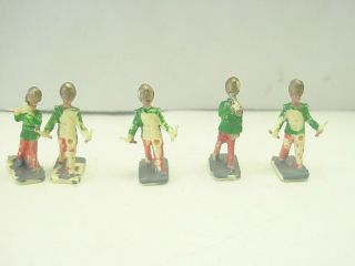 Ho - Scale Marching Band Set Of 5 Mixed Model Train Figures