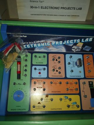 Vintage Radio Shack “30 In 1 Science Fair” Electronic Project Lab 2