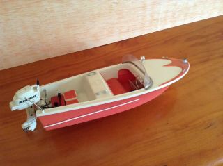 Fleetline Wizard model boat with K&O Mercury 20HP outboard motor 2