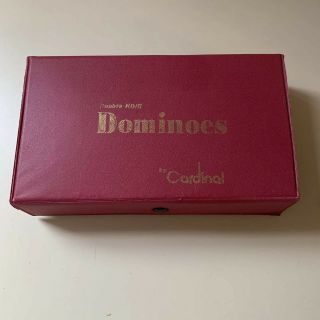 Vintage Double Nine Dominoes By Cardinal.  Dark Red Case.  55 Piece Set.