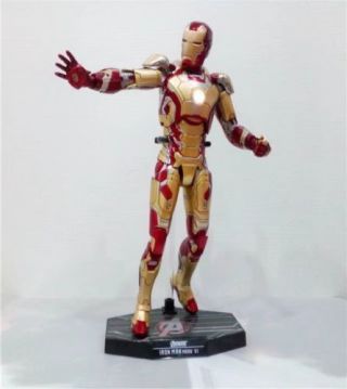 1/6th Scale Iron Man Mark Xlii Mk42 With Led Light Collectible Figure Model Toys