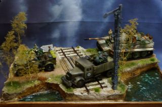 1/35 Wwii " Next Move " Large Diorama Built German Vehicles,  Crews And Base