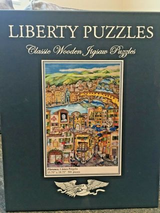 Liberty Classics Wooden Jigsaw Puzzles “ Florence " By Linnea Pergola