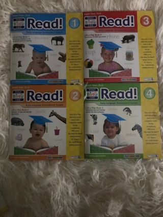 Your Baby Can Read Early Language Development System Lift - A - Flap Books 1 2 3 4