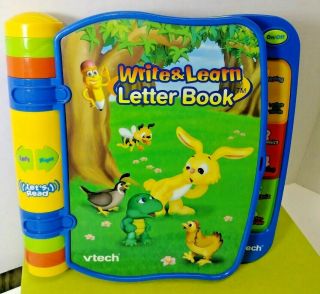 Vtech Write And Learn Letter Book Talking Storybook Phonics Sound Volume