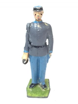 Vintage Britains Civil War Lead Toy Soldier Confederate Bugler