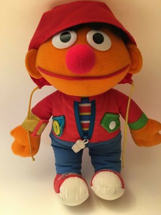Kids Sesame Street Ernie Doll Toy Educational Learning Hoodie Dress Me Up Watch
