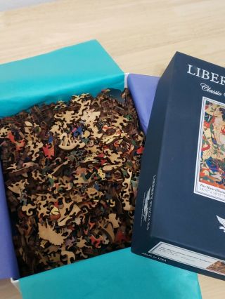Liberty Wooden Puzzle The Hunt (Diana and Her Nymphs) by Robert Burns 3