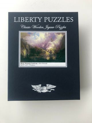 Liberty Wooden Jigsaw Puzzle Rocky Mountain Landscape