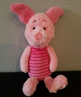 Disney Store Exclusive Piglet Plush 13 " Winnie The Pooh & Friends Stuffed.  Pink