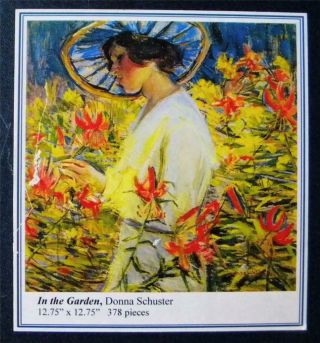 Fun To Do 378pc Liberty Wooden Jigsaw Puzzle - " In The Garden " By D.  Schuster