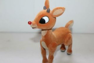 Pmi 2002 Chamois/suede - Feel Light Up Rudolph The Red Nose Reindeer Repair 7.  75 "