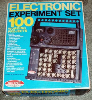 Skilcraft Electronic Experiment Set 1982 Complete 100 Projects