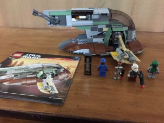 Lego Star Wars 6209 Slave 1,  100 Complete W Mini - Figures &