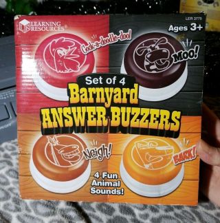 Learning Resources Answer Buzzers Set Of 4 Game Show Buzzer Educational Toys
