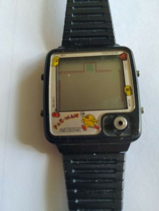 Vintage Toy Video Game Pacman Watch 1980s Digital Parts 2