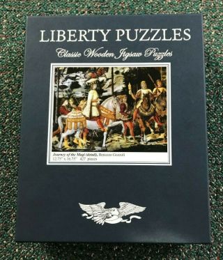Classic Wooden Liberty Jigsaw Puzzle - Journey Of The Maji - Benozzo Gozzoli