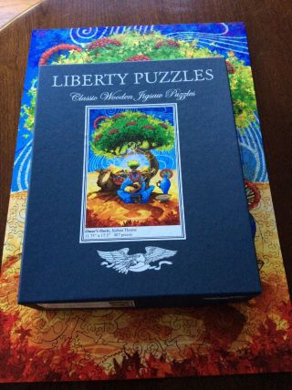 2019 LIBERTY Wooden Jigsaw PUZZLE Omar ' s Oasis 487 Pc 2