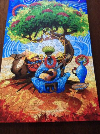 2019 LIBERTY Wooden Jigsaw PUZZLE Omar ' s Oasis 487 Pc 3