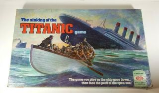 Sinking Of The Titanic Board Game By Ideal Toy 1976 Vintage 100 Complete