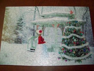 Peaceful Wooden Puzzle - Christmas In The Park