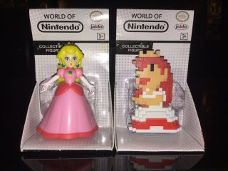 Jakks Pacific World Of Nintendo 2.  5 Figure Princess 8 - Bit Princess Set