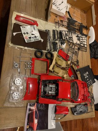 Ferrari Testarossa 1/8 Scale By Pocher/testors Metal Model Kit