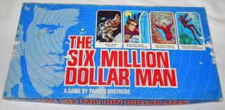 Vintage The Six Million Dollar Man Game By Parker Bros - 1975 - Very Good Cond