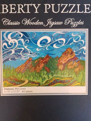 Liberty Wooden Jigsaw Puzzle - Flatirons by Phil Lewis,  Assembled Once 2
