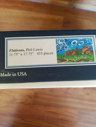 Liberty Wooden Jigsaw Puzzle - Flatirons by Phil Lewis,  Assembled Once 3