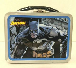 Batman The Dark Knight Dc Comics Small Mini Metal Lunchbox 2005 Tin Box